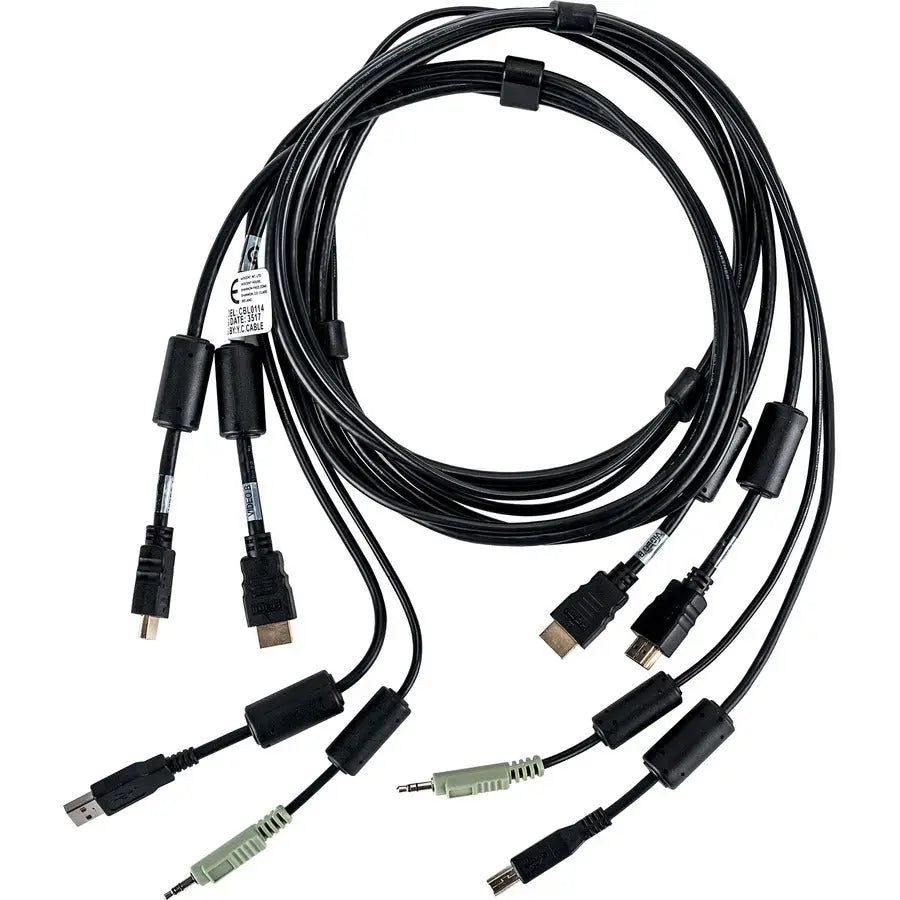 Vertiv Cybex CBL0115 KVM Cable - 10 Feet, Dual Head, DisplayPort, HDMI, DVI Compatibility