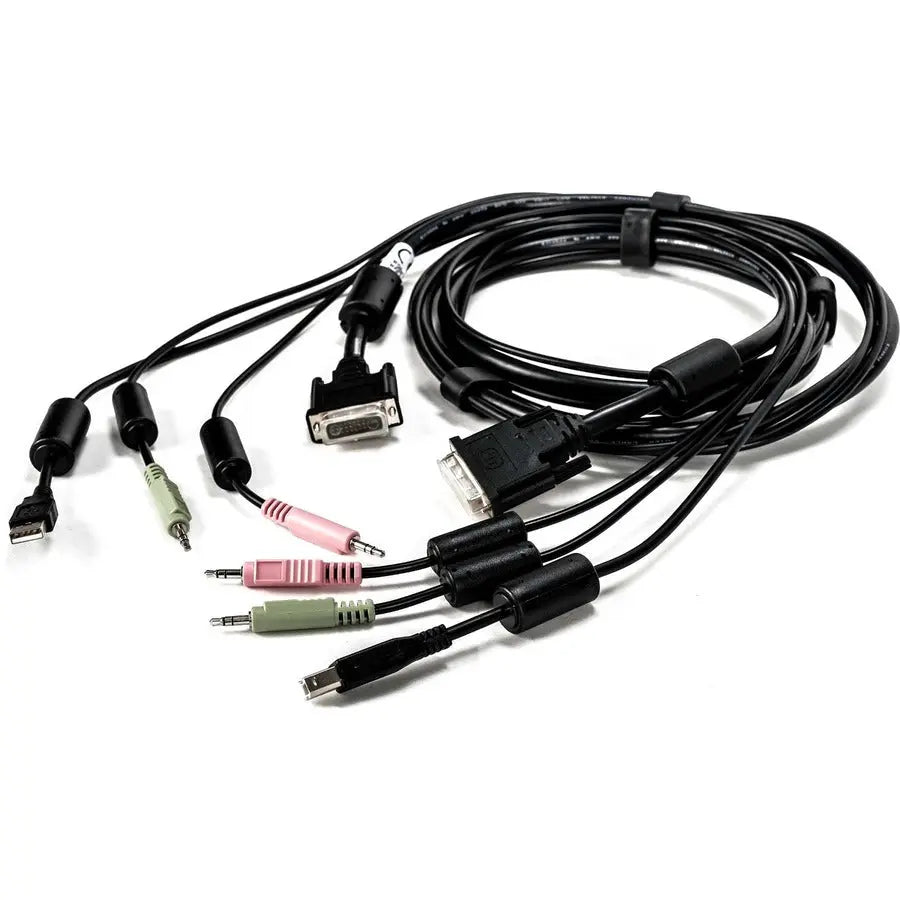 Vertiv AVOCENT 6ft KVM Cable CBL0118 – USB Keyboard, Mouse & DVI-I Video with Audio
