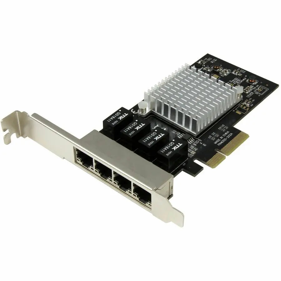 StarTech.com 4-Port Gigabit Ethernet Network Card - PCI Express, Intel I350-AM4 NIC