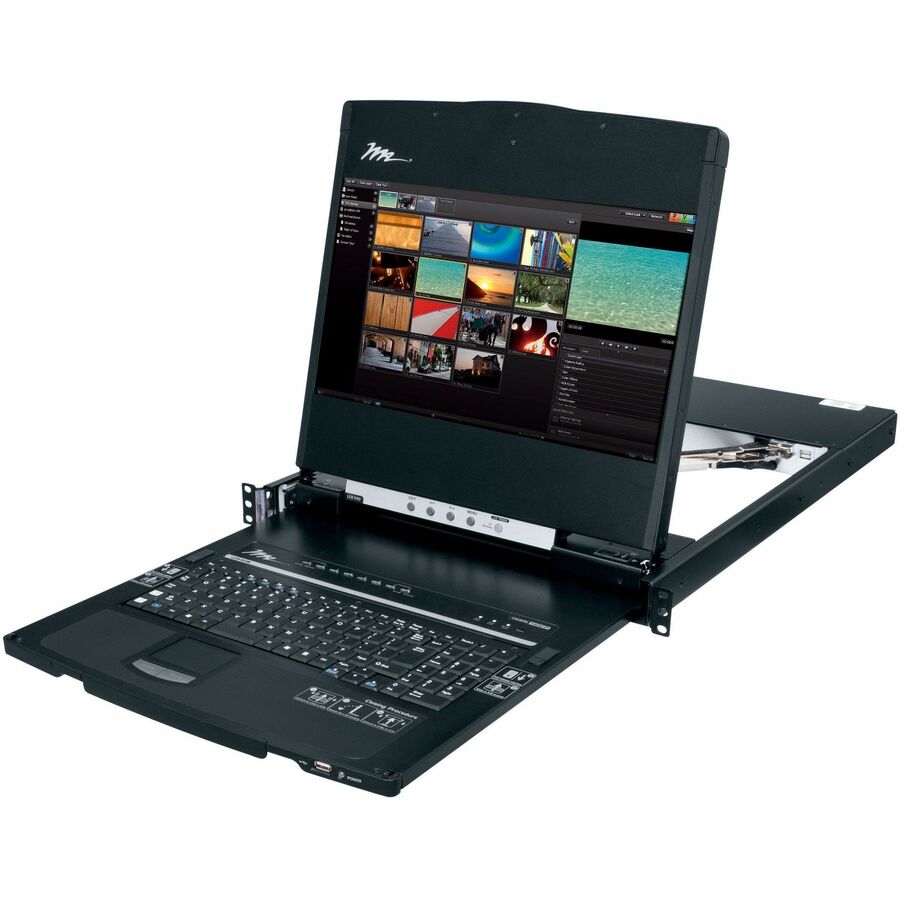 Middle Atlantic RM-KB-LCD17KVMHD High Definition 17-inch Rackmount Console with KVM and 1080p Widescreen Display