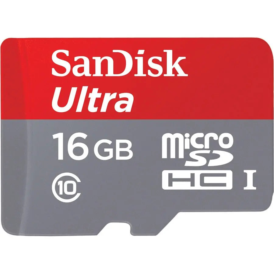 SanDisk Ultra 16GB microSDHC Card – High-Speed Storage for Smartphones, Tablets, and Cameras
