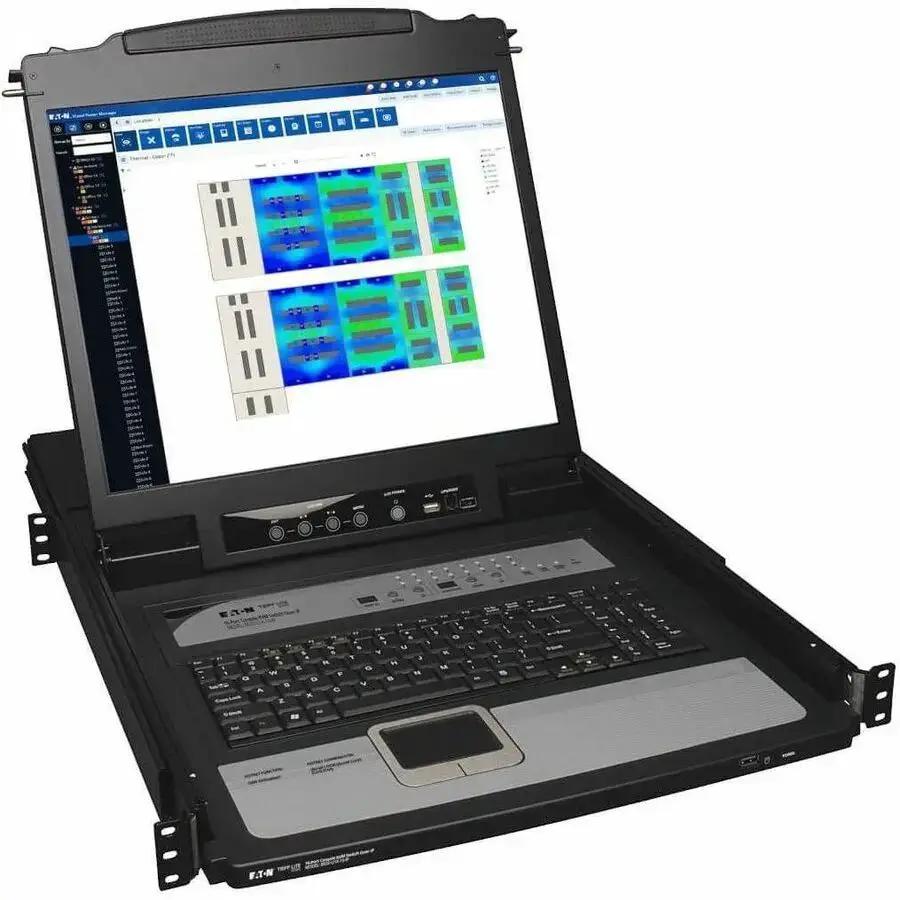 Eaton Corporation B020-U16-19-IP NetDirector 16-Port Rack-Mount IP KVM Switch with 19-inch LCD Display by Eaton Corporation