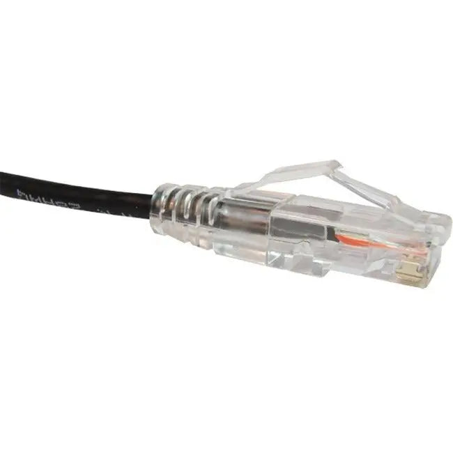 Unirise Clearfit Slim Cat6 Patch Cable, Snagless, 25 ft, Black