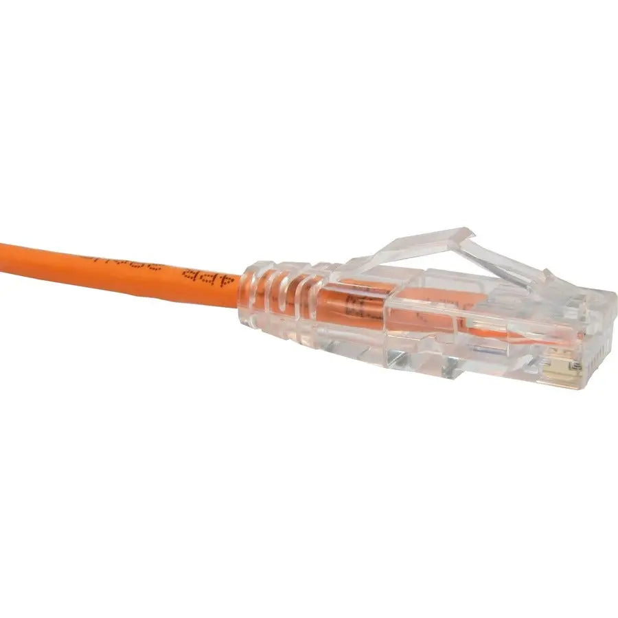 Unirise Clearfit Slim Cat6 Patch Cable, Snagless, 6ft, Orange – Reliable Network Connection