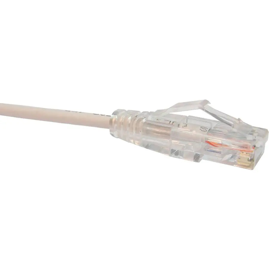 Unirise Clearfit Slim Cat6 Patch Cable, Snagless, 15ft, White