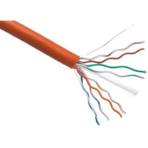 Axiom CAT6 23AWG 4-Pair Solid Conductor Network Cable, 1000FT Orange