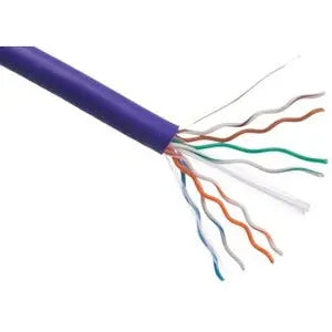 Axiom CAT6 23AWG 4-Pair Solid Conductor Network Cable - 1000ft Purple