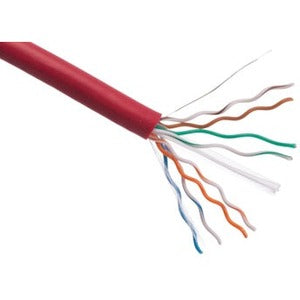 Axiom CAT6 23AWG 4-Pair Solid Conductor Network Cable - 1000ft Red