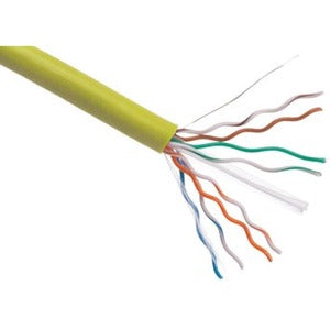 Axiom CAT6 23AWG 4-Pair Solid Conductor Network Cable - 1000FT Yellow