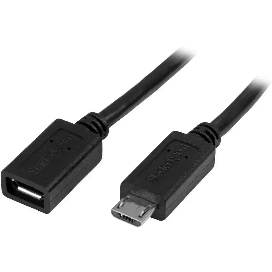 StarTech.com 0.5m (20 inch) Micro-USB Extension Cable M/F – Extend Your Mobile Connectivity by StarTech.com