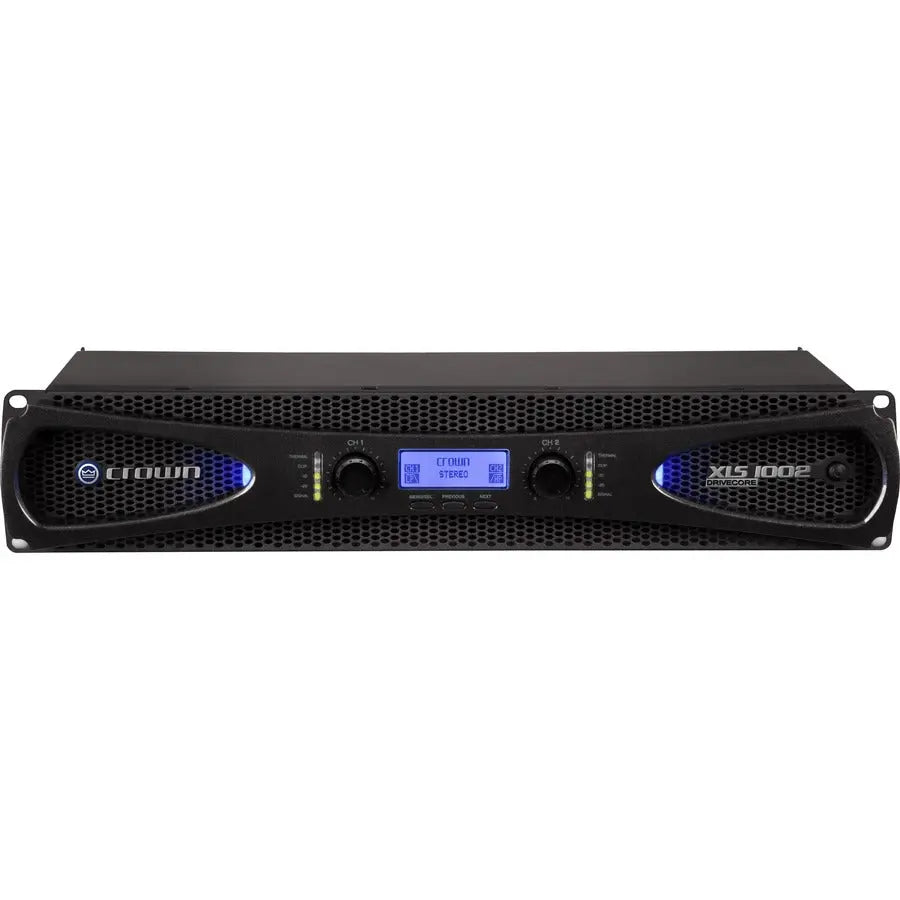 Crown XLS 1002 Amplifier – 700W RMS, 2 Channel, Black
