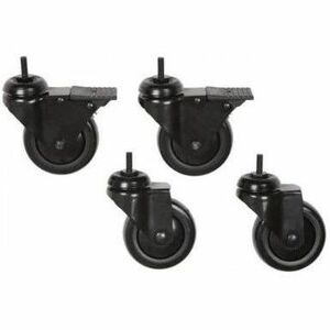 Premier Mounts CAST-BW 3-Inch Black Casters - Set of 4 for PSD-BW Series Nesting Carts