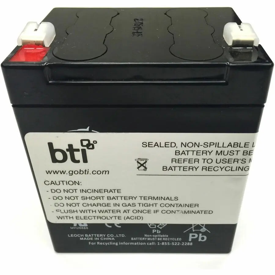 Battery Technology Inc RBC45-SLA45-BTI Sealed Lead Acid Battery for APC BE350 – 12V, 5.5Ah with 2-Year Warranty