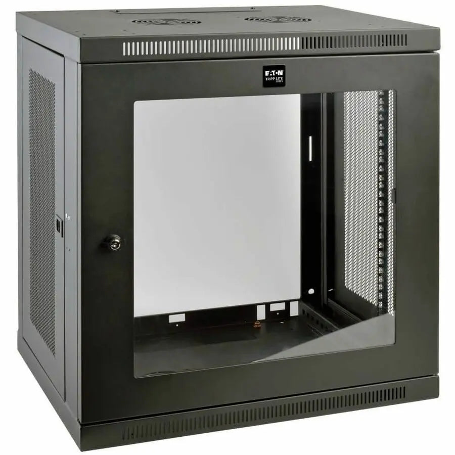 Eaton Tripp Lite Series SRW12UG 12U Wall-Mount Rack Enclosure Cabinet with Clear Acrylic Front Window