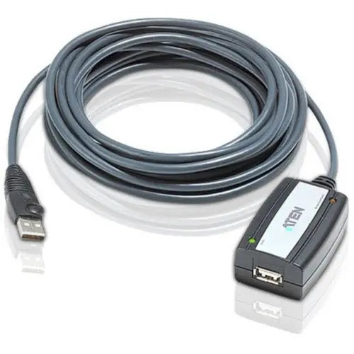 ATEN USB Extension Cable UE250 – 16 Feet USB 2.0 Active Extension Booster Cable for Secure Data Transmission