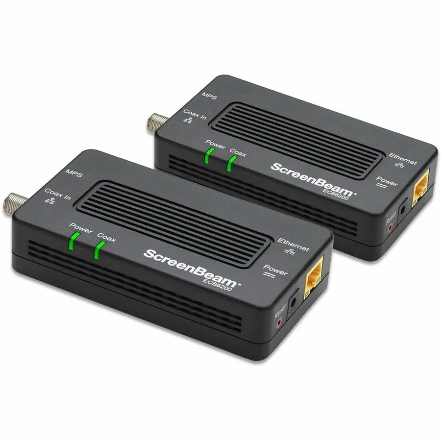 ScreenBeam ECB6200K02 Bonded MoCA 2.0 Ethernet to Coax Network Adapter – 2-Pack for High-Speed Home Networking