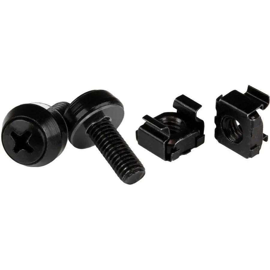 StarTech.com M6 x 12mm Screws and Cage Nuts - 100 Pack for Server Racks & Cabinets