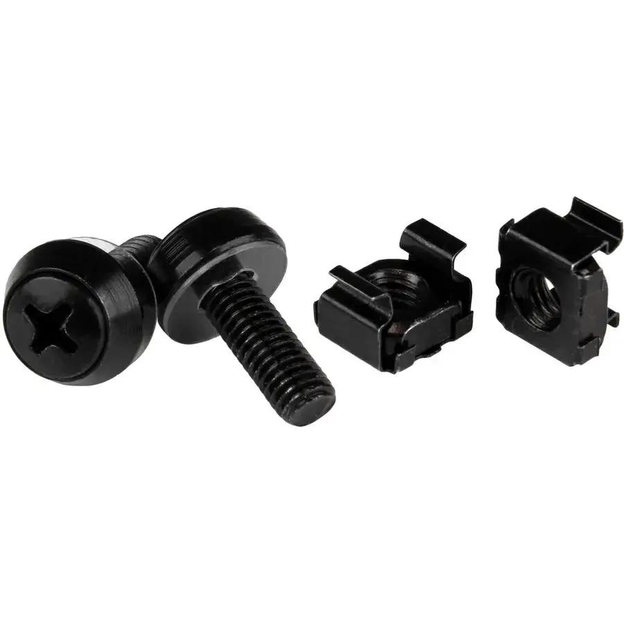 StarTech.com M6 x 12mm Screws and Cage Nuts Pack - Black, 100 Pieces by STARTECH.COM