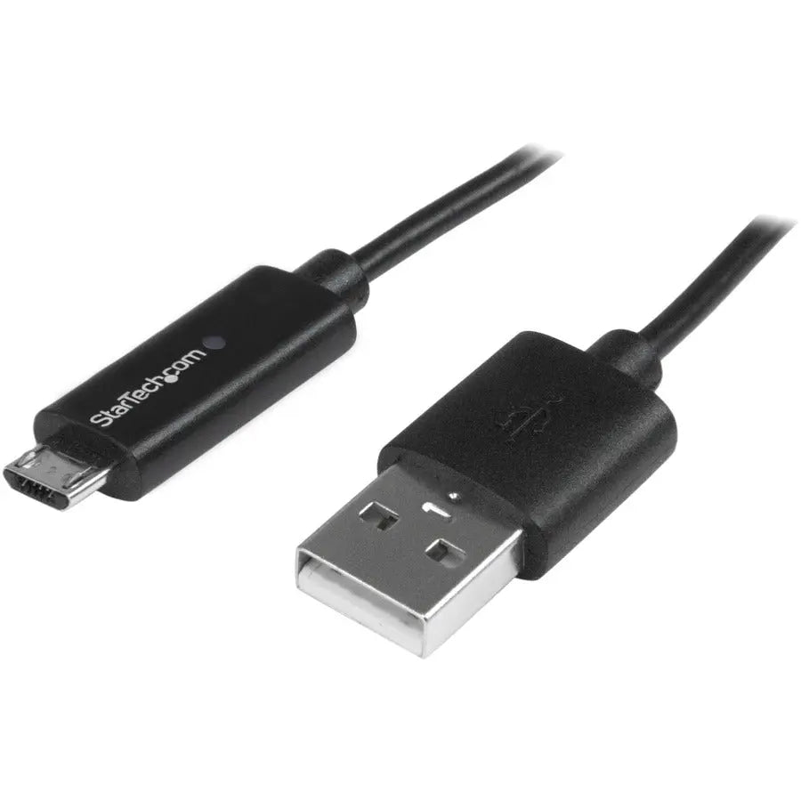 StarTech.com 3 ft Micro-USB Charging & Data Cable with LED Indicator