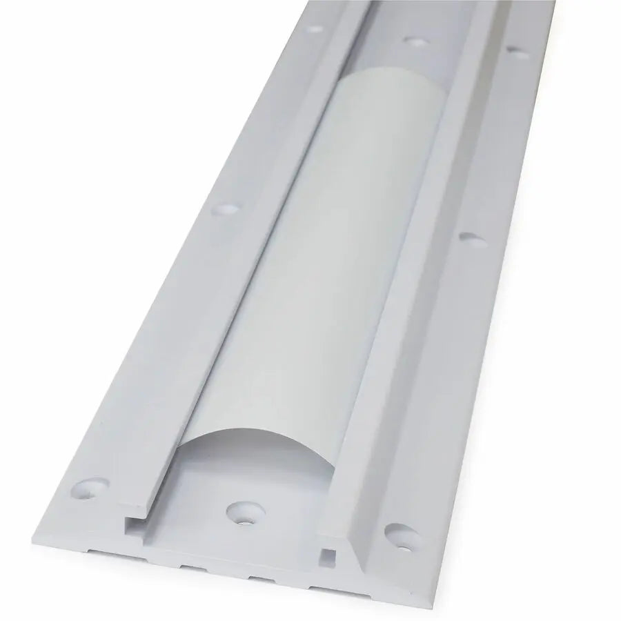 Ergotron 34" Wall Track with Cable Management – White Wall Mount System for Hospitals