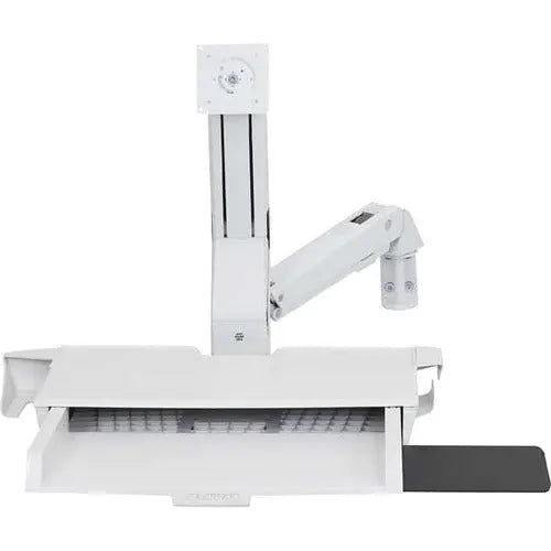 Ergotron StyleView Sit-Stand Combo Arm with Worksurface - White (Part No. 45-260-216)