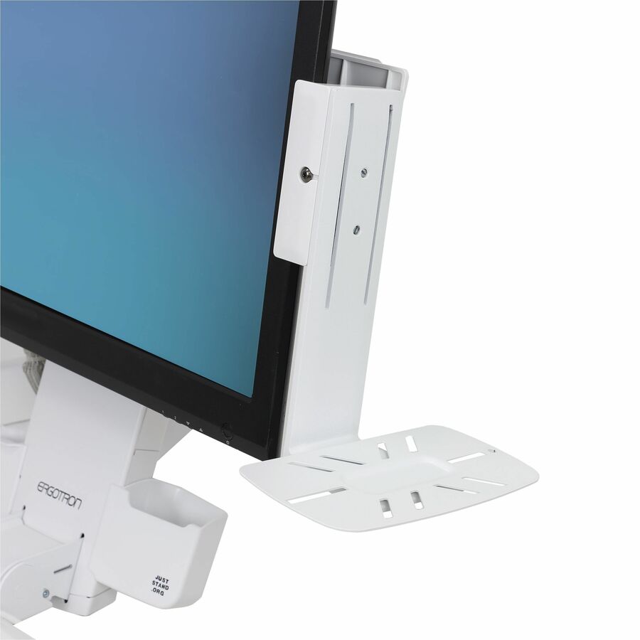 Ergotron Bright White Scanner Shelf VESA Mount – Compatible with 17 to 27-Inch Monitors