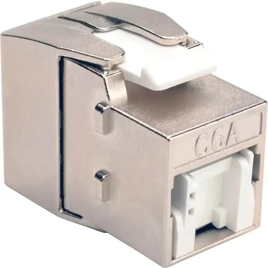 Eaton Corporation Tripp Lite N238-001-SH-TFA Toolless Shielded Cat6a Keystone Jack - Gray by Eaton Corporation