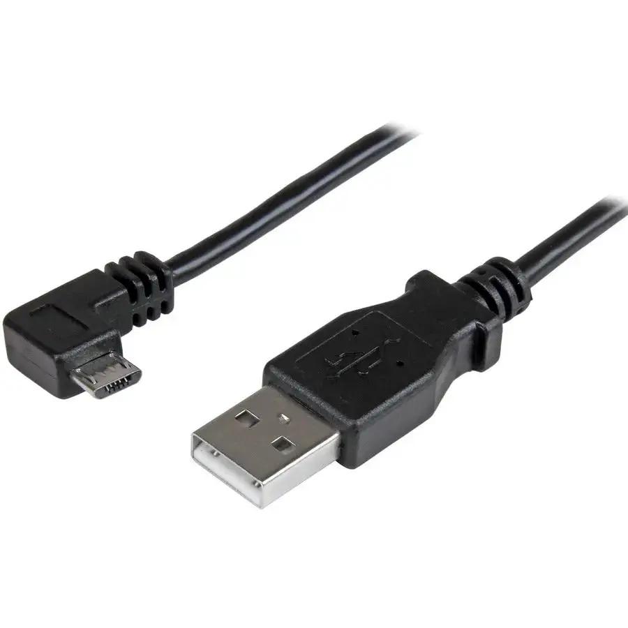 StarTech.com 1m Right-Angle Micro-USB 2.0 Charging and Data Transfer Cable (Part Number USBAUB1MRA) by STARTECH.COM