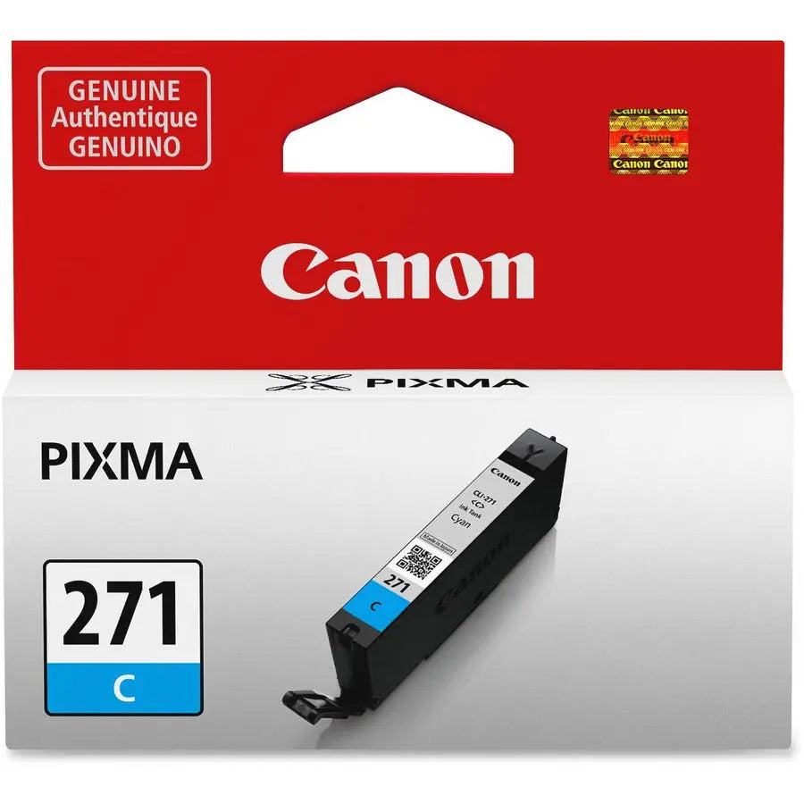 Canon CLI-271 Cyan Ink Cartridge for Pixma MG Series - Original Model 0391C001