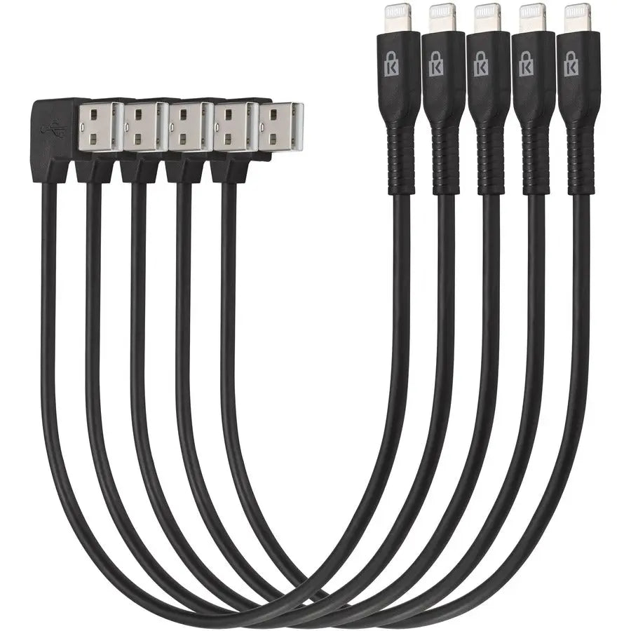 Kensington K67864WWA Charge & Sync Cable Pack for Apple Devices – 12.9-inch USB to Lightning Data Transfer Cables