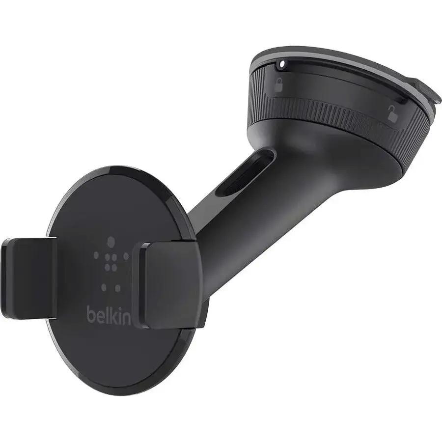 Belkin F8M978BT Smartphone Holder – Adjustable Mount for Devices Up to 6 Inches with 360° Rotation and Cable Management