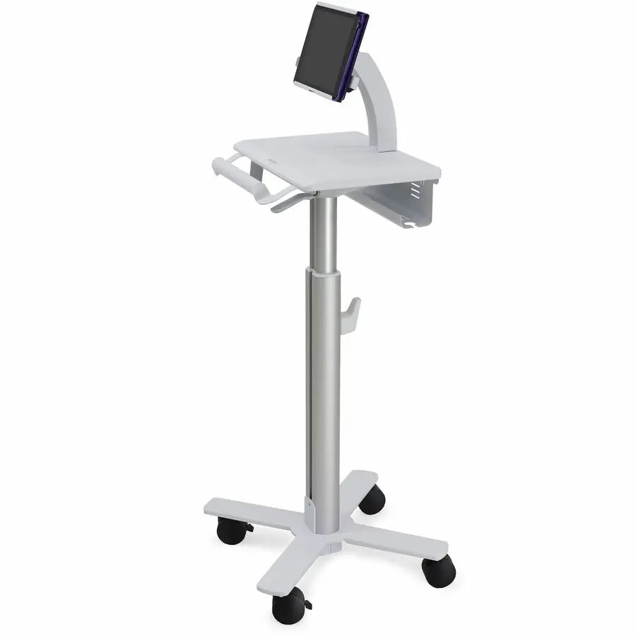 Ergotron StyleView SV10 Tablet Cart – Adjustable Height Mobile Workstation for Healthcare and Office Use
