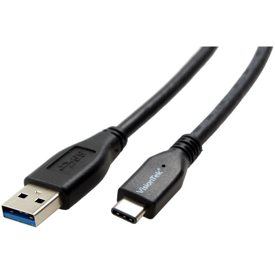 VisionTek 900826 USB-C to USB-A USB 3.1 Cable, 3-Foot, Black