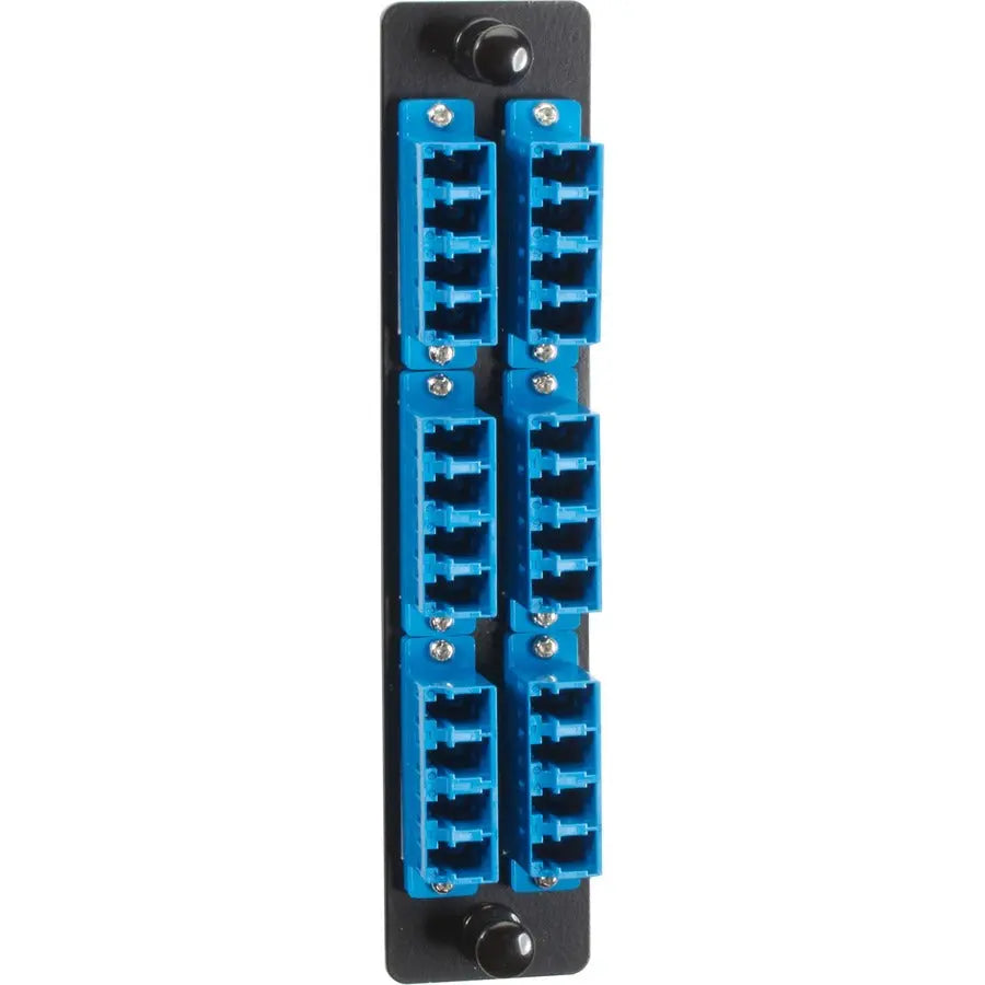 Black Box JPM467C-R2 High-Density Single-Mode Fiber Adapter Panel with Ceramic Sleeves