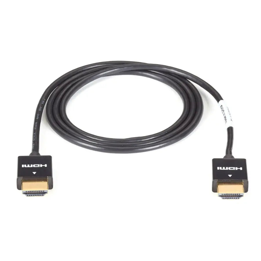 Black Box Slim-Line High-Speed HDMI Cable - 2 meters (6.5 ft.) with ARC and Triple Shielding
