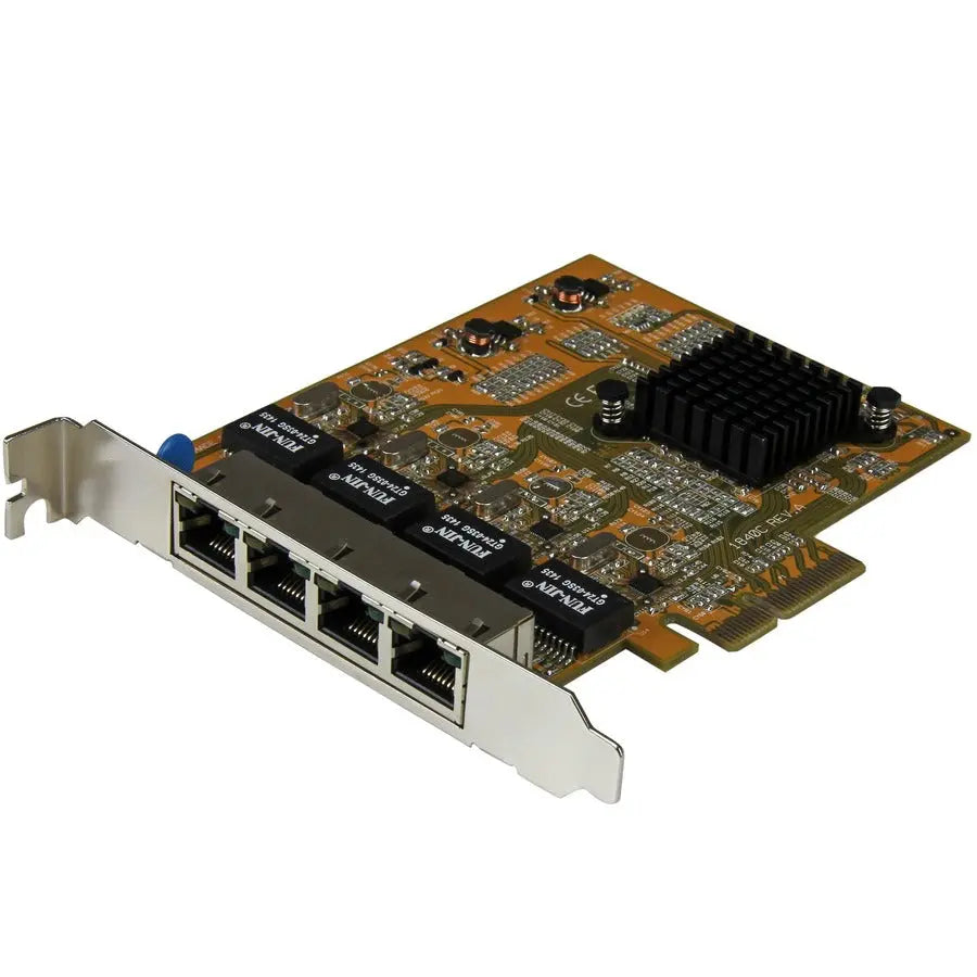 StarTech.com 4-Port PCIe Gigabit Network Adapter Card, Quad-Port PCIe NIC with Realtek RTL8111G – TAA Compliant