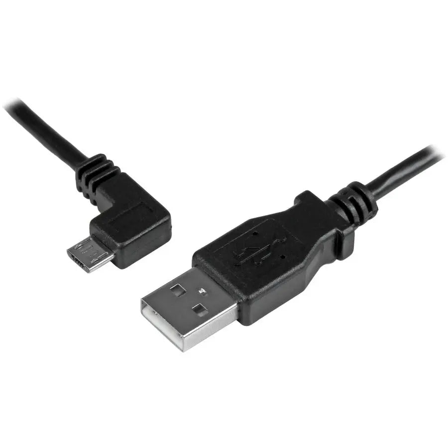 StarTech.com 6ft Left-Angle Micro USB Charging and Data Transfer Cable (Part USBAUB2MLA)