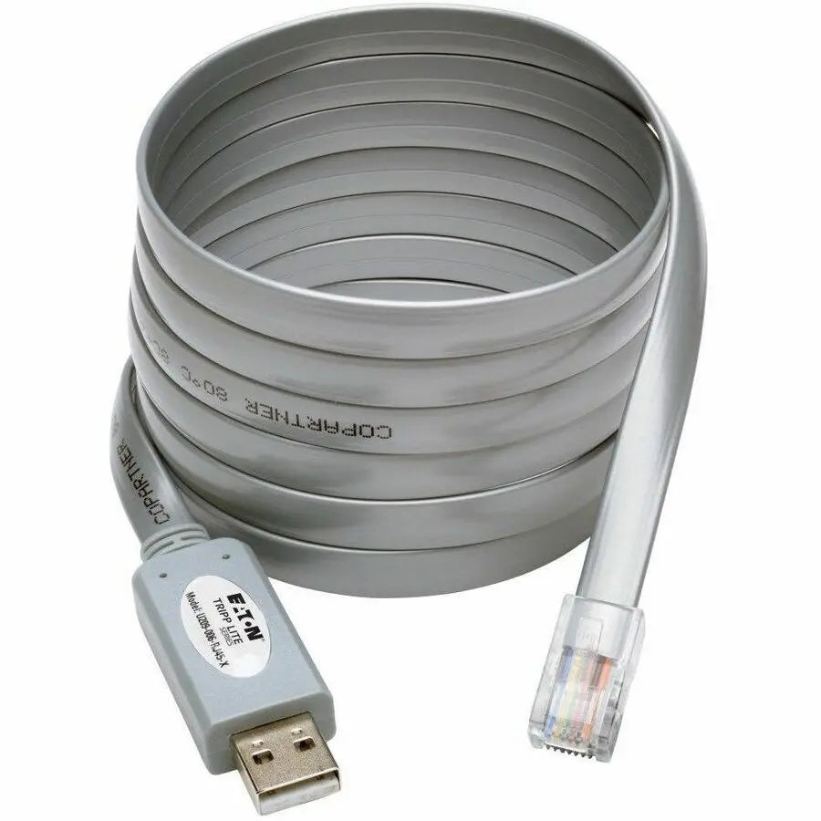Tripp Lite by Eaton USB-A to RJ45 Serial Rollover Cable (M/M) – Cisco Compatible, 6 ft., Black