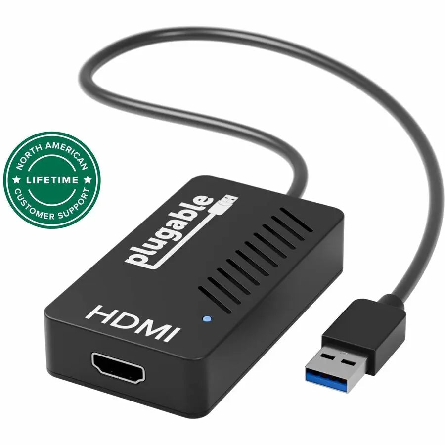Plugable Technologies UGA-4KHDMI USB 3.0 4K HDMI DisplayLink Adapter for Multiple Monitors