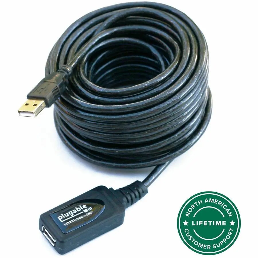 Plugable USB 2.0 Active Extension Cable (10m / 32ft) - Model USB2-10M