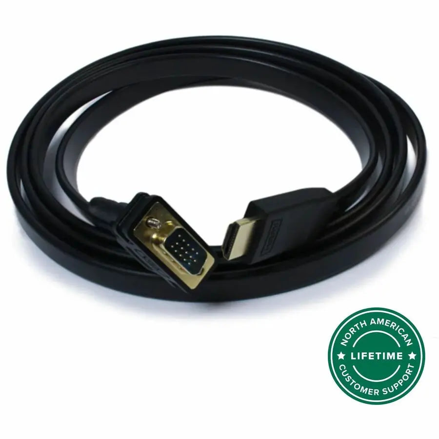 Plugable HDMI to VGA Active Adapter Cable, 6 ft - Connect HDMI Devices to VGA Displays