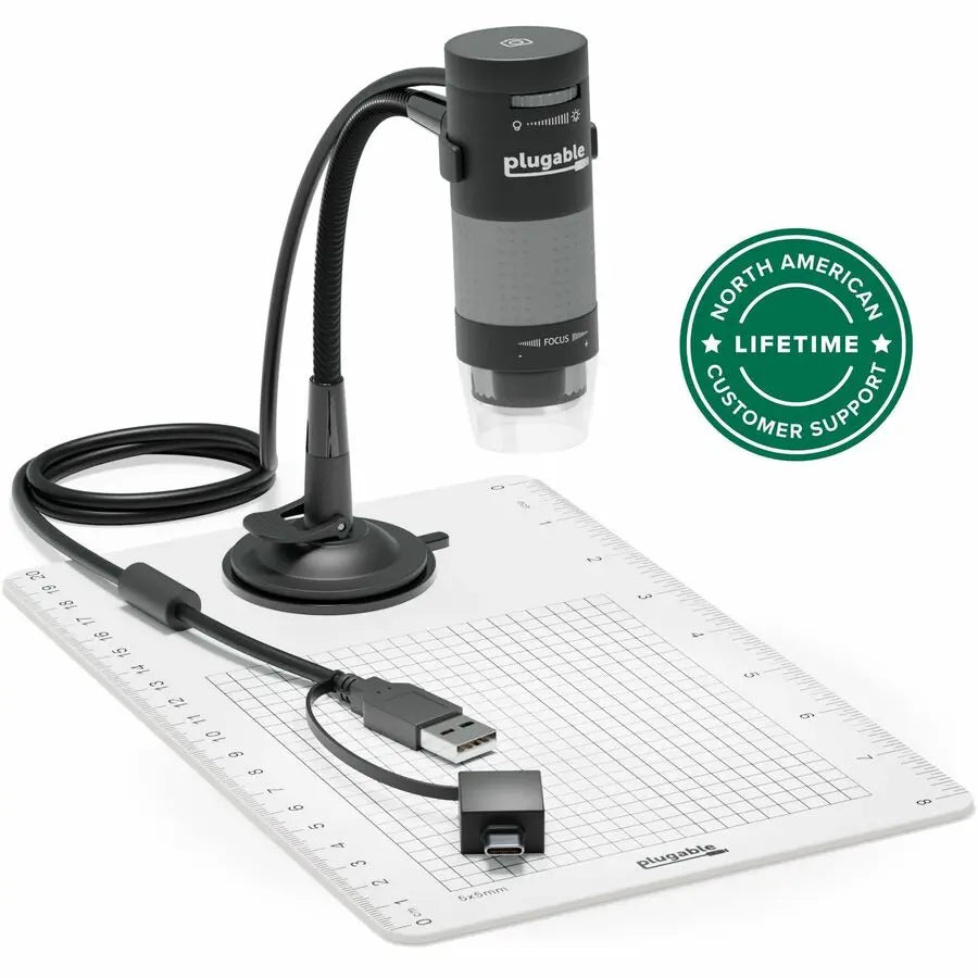 Plugable USB 2.0 Digital Microscope with 250x Magnification and Flexible Stand