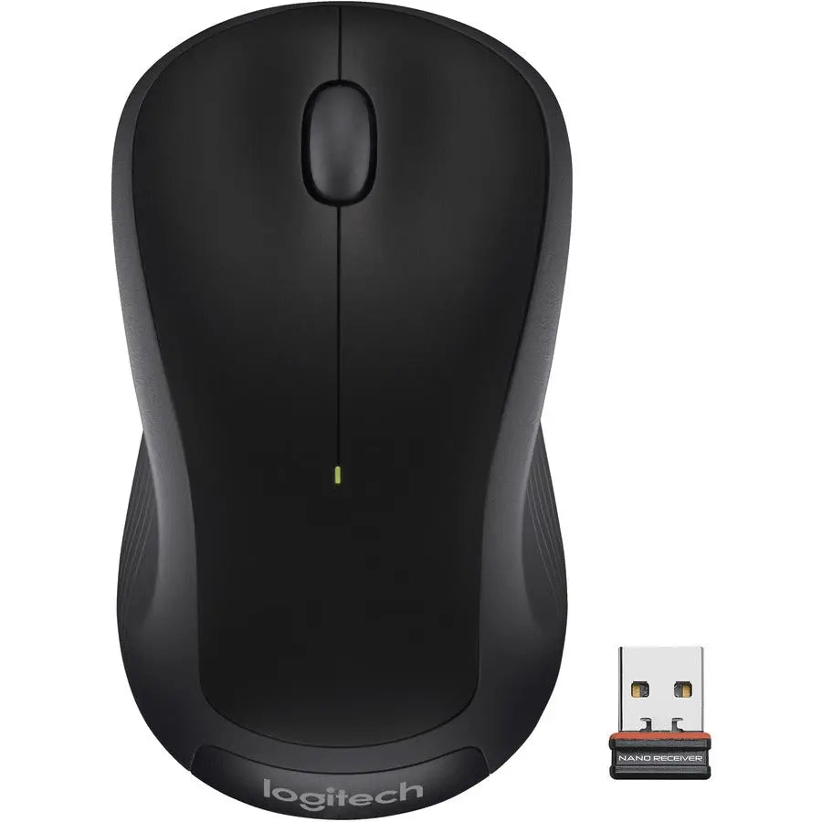 Logitech M310 Wireless Mouse, 2.4 GHz with USB Nano Receiver, 1000 DPI Optical Tracking, Ambidextrous, Black