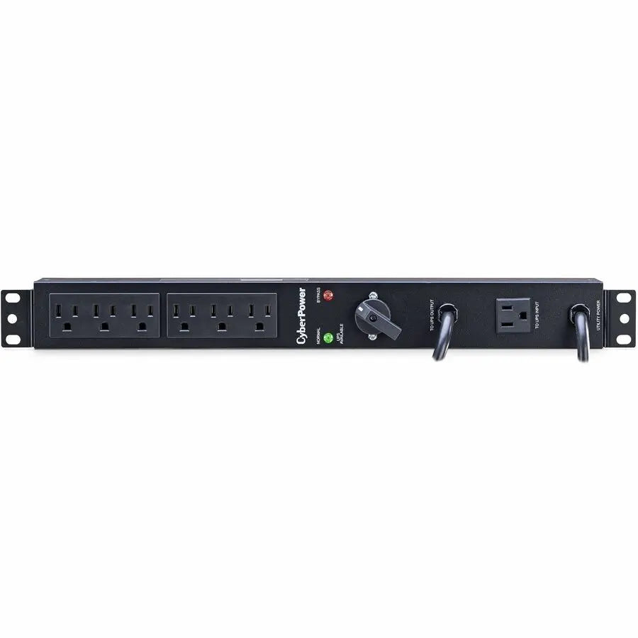 CyberPower MBP15A6 120V 15A Maintenance Bypass Power Distribution Unit (PDU) with 6 Outlets and Rack Mount Compatibility