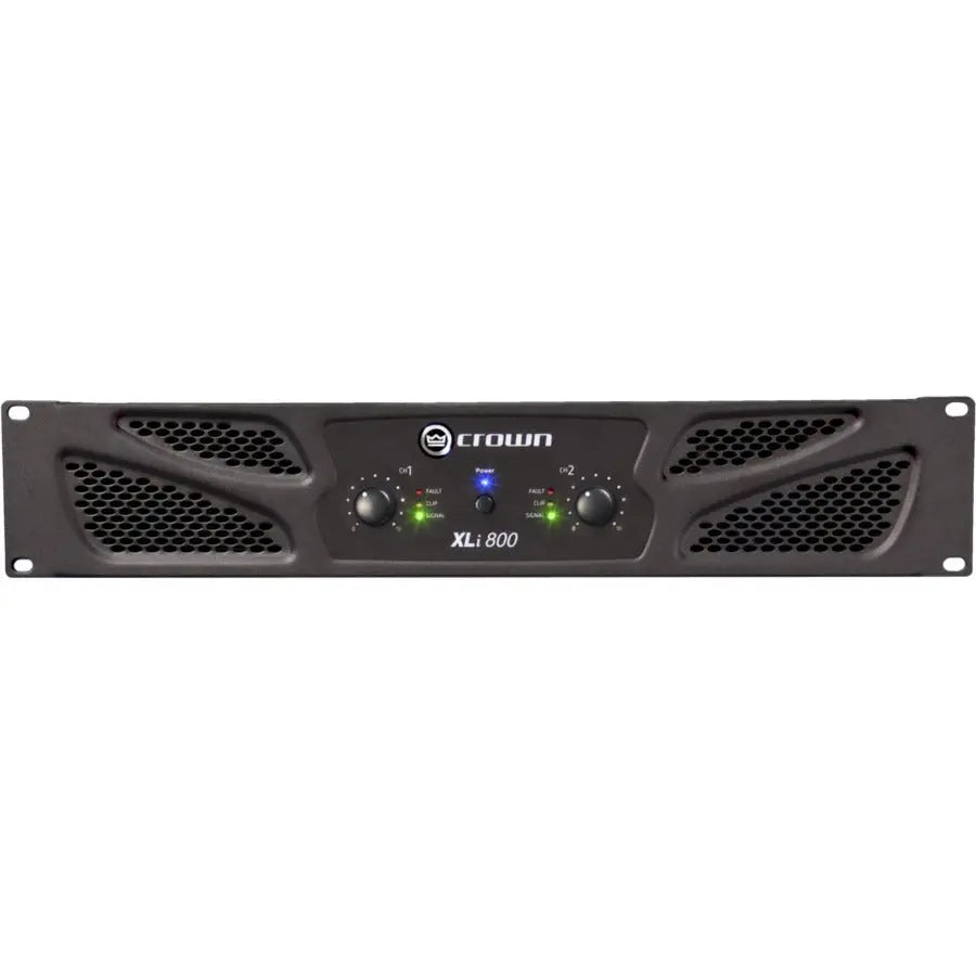 Crown NXLI800-0-US XLi 800 Two-Channel Power Amplifier – 300W at 4Ω, Dark Gray
