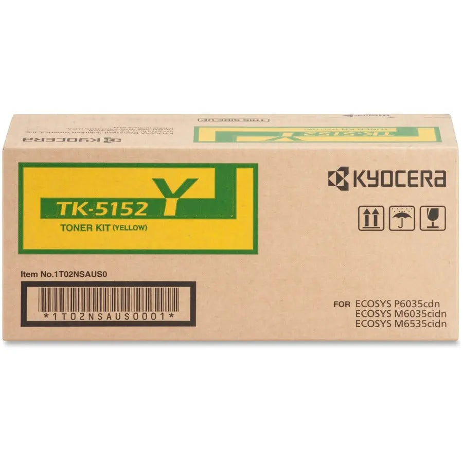 Kyocera TK-5152Y Original Toner Cartridge for Kyocera Ecosys P6035CDN, M6035CIDN, M6535CIDN