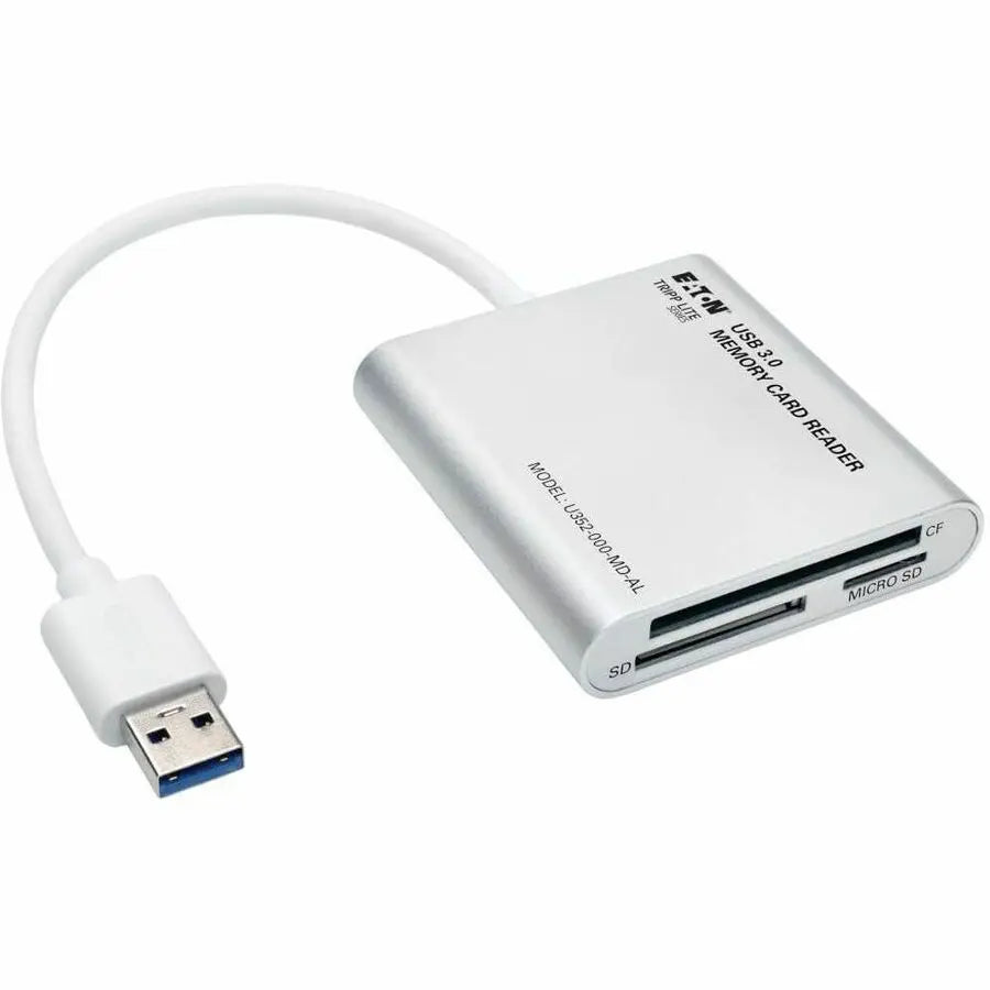 Eaton Corporation Tripp Lite U352-000-MD-AL USB 3.0 SuperSpeed Multi-Drive Memory Card Reader and Writer with Aluminum Case