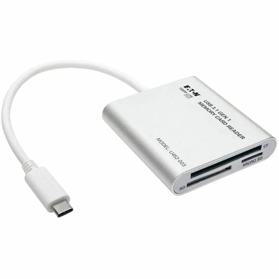 Eaton Tripp Lite U452-003 USB 3.1 Gen 1 Multi-Drive Smart-Card Flash Memory Reader/Writer
