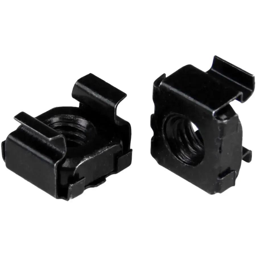 StarTech.com M6 Cage Nuts - 100 Pack for Server and Equipment Racks, Black by STARTECH.COM