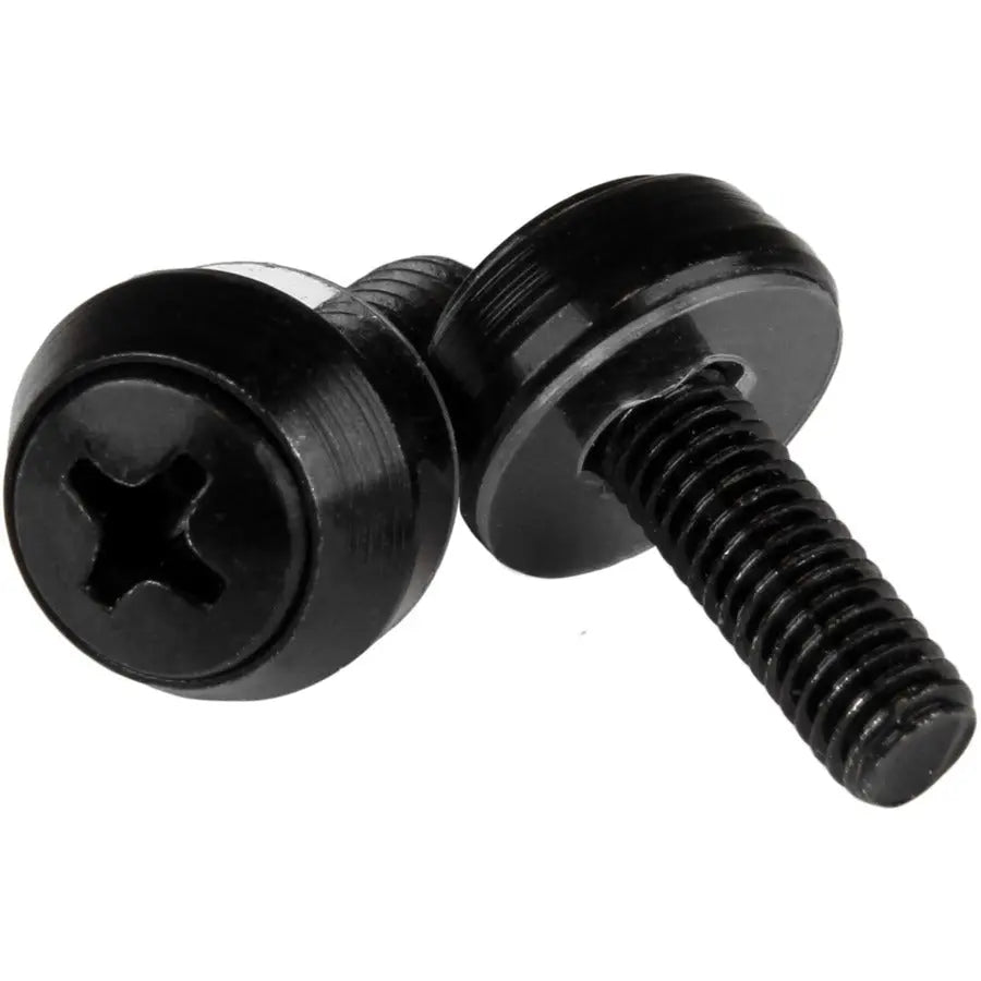 StarTech.com M5 x 12mm Mounting Screws - 100 Pack, Black for Server Racks & Cabinets